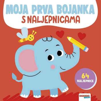 ODE: MOJA PRVA BOJANKA S NALJEPNICAMA (CRVENA) 