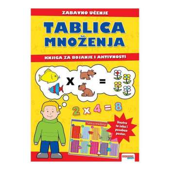 ODE: TABLICA MNOZENJA - VJEZBENICA S POSTEROM I NALJEPNICAMA 