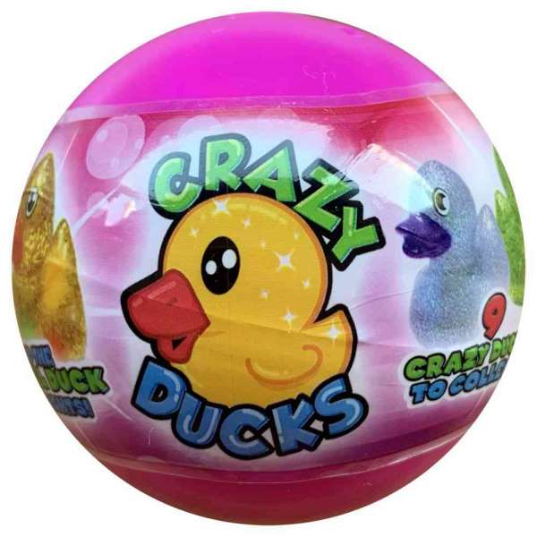 CT: CRAZY DUCKS GLITTERED - 65 MM KAPSULE 