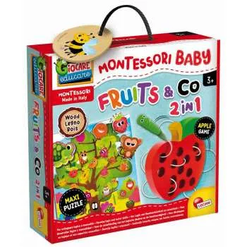MONTESSORI BABY GUSJENICA I SUMSKA JABUKA 3D 