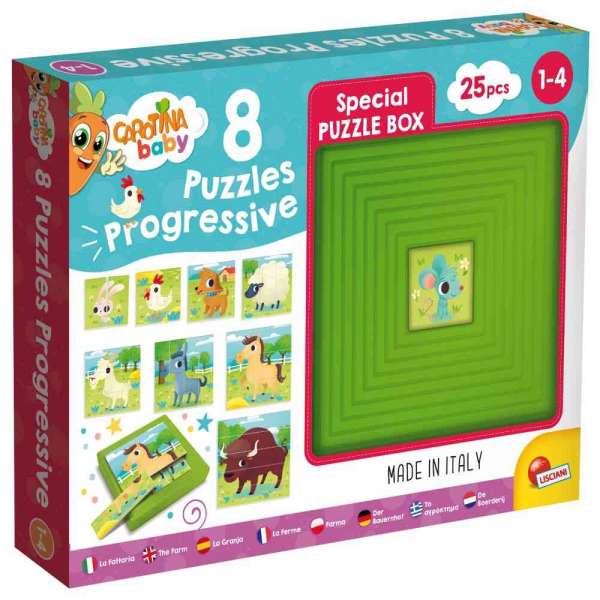 CAROTINA BABY 9 PROGRESIVNE PUZZLE - FARMA 