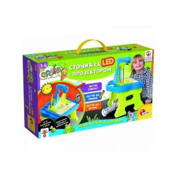 CAROTINA SR EDUKATIVNI STOL SA LED PROJEKTOROM LISCIANI 