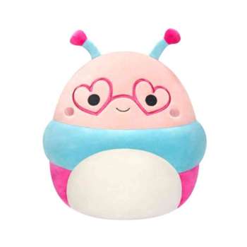 SQU:SQUISHMALLOWS 12 CM- GRIFFITH - ROZO-PLAVA GUSJENICA S NAOCALAMA OBLIKA SRCA 