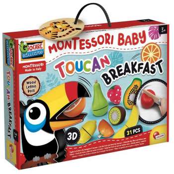 MONTESSORI BABY DRVENI SET:TUKAN 