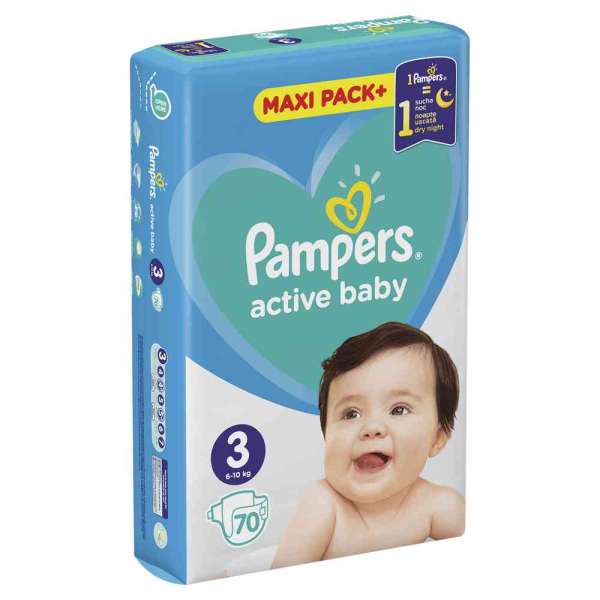 PAMPERS JUMBO MAXI PACK MIDI 70 KOM 