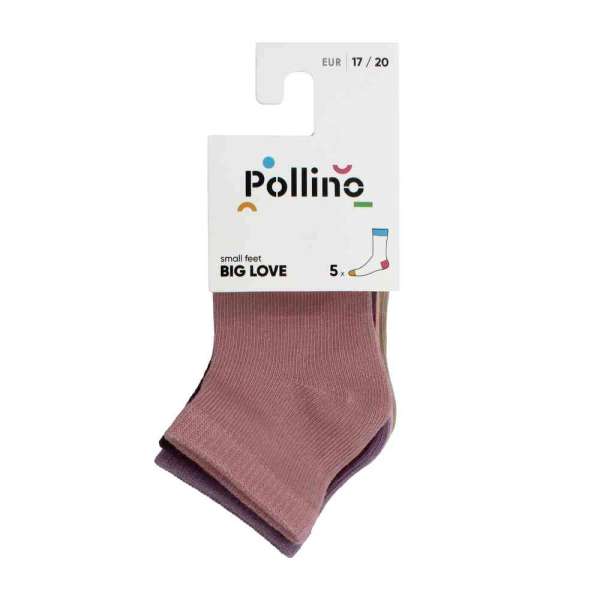 POLLINO SOKNE ZA DEVOJCICE,5KOM 