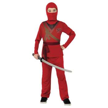 RUBIES KOSTIM RED NINJA CHILD COSTUME 7-8 GOD 