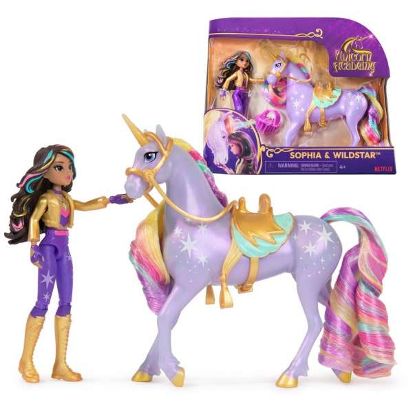 SN6071175 UNICORN ACADEMY MINI LUTKA I KONJIc SET 