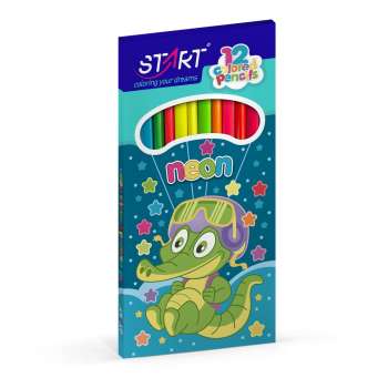 STR24220 START DRVENE BOJICE NEON 12 KOM 