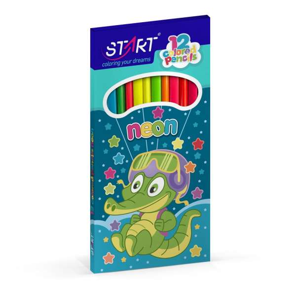 STR24220 START DRVENE BOJICE NEON 12 KOM 
