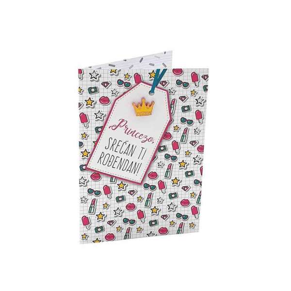 CESTITKA S KRUNA ZNACKOM - PRINCEZO, SRETAN TI RODJENDAN! 