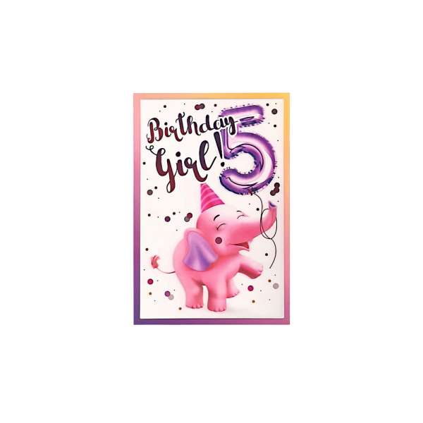 TMS18885 cESTITKA 3D HOOREY BIRTHDAY GIRL 5 