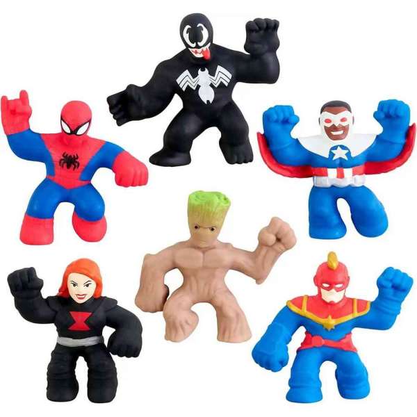 TO41472 GOO JIT ZU HERO MARVEL MINI MEGA FIGURE 6 PACK