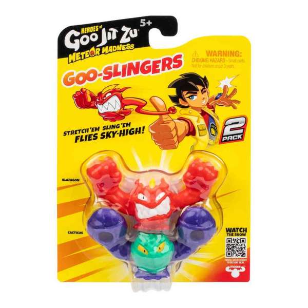 TO43095 GOO JIT ZU METEOR MADNESS S13 GOO SLINGERS 2 PACK CDU FIGURA 