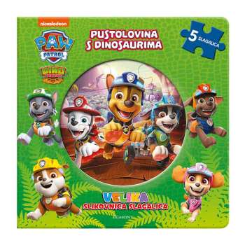 PAW PATROL - PUSTOVINA S DINOSAURIMA - VELIKA SLIKOVNICA SLAGALICA 