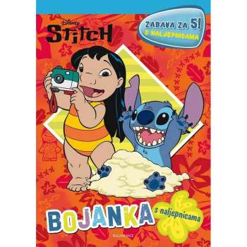STITCH - ZABAVA ZA 5! S NALJEPNICAMA - BOJANKA 