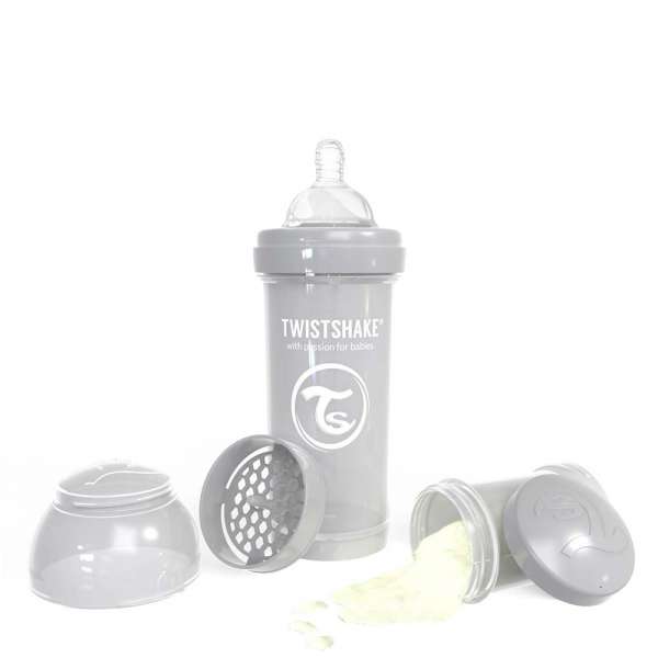 TWISTSHAKE FLASICA ZA BEBE 260 ML PASTEL GREY 