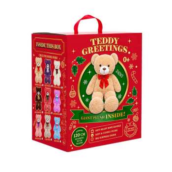 TT2601004 RED BOX Teddy Greetings Bear ASST 