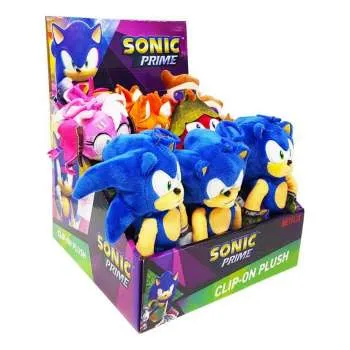 TW85566 SONIC CLIP ON PLIŠANA FIGURA ASST 