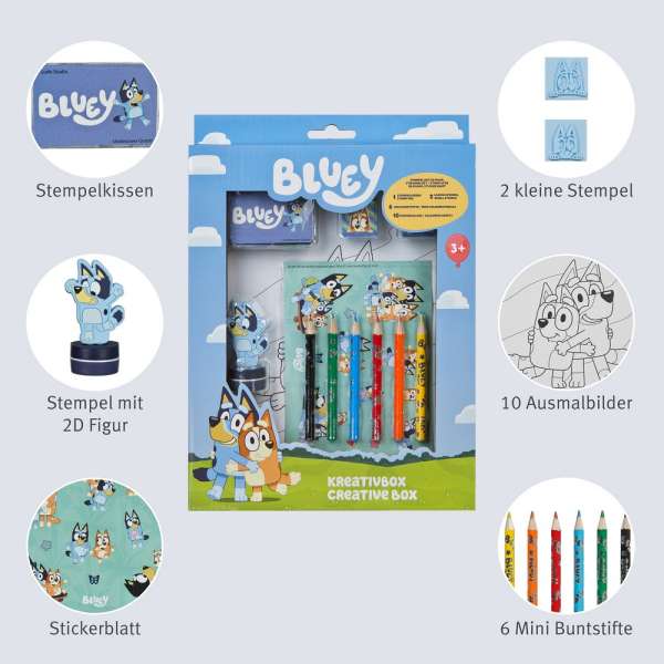 KREATIVNI SET ZA CRTANJE BLUEY  UNDERCOVER 