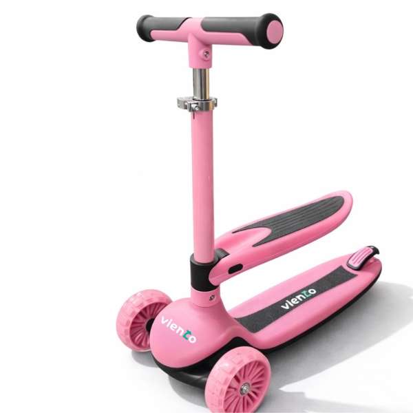 VIE057P VIENTO SVIJETLEĆI 2 U 1 TROTINET PINK 