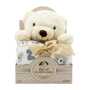 YD533703 SWEET DREAMS SET ZA NJEŽNE SNOVE IGRAČKA MEDO BEŽ 
