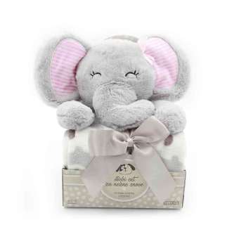 YD533707 SWEET DREAMS SET ZA NJEŽNE SNOVE IGRAČKA SLONIĆ SIVI 