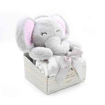 YD533707 SWEET DREAMS SET ZA NJEŽNE SNOVE IGRAČKA SLONIĆ SIVI 
