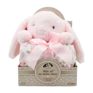 YD533710 SWEET DREAMS SET ZA NJEŽNE SNOVE IGRAČKA ZEKO ROZI