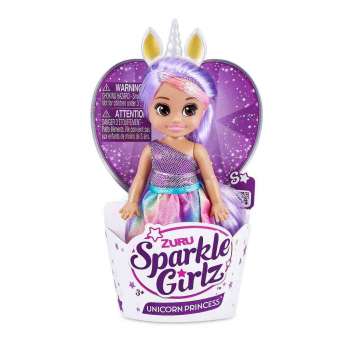 SPARKLE GIRLZ UNICORN PRINCESS CUPCAKE ASST 