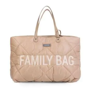 CHILDHOME FAMILY BAG NURSERY BAG  PUFFERED  BEIGE 