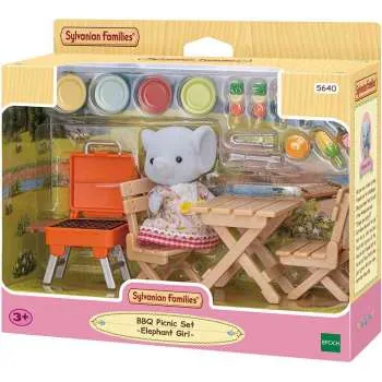 SYLVANIAN BBQ PICNIC SET ELEPHANT GIRL 