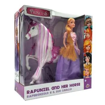 GG03023 PRINCEZA RAPUNZEL 30 CM S KONJIĆEM 