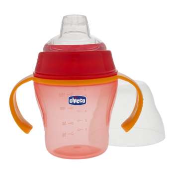 CHICCO CASA SA MEKANIM PISKOM 6M PLUS200ML CRVENA 