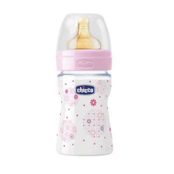 CHICCO PP FLASICA GIOTTO 150ML KAUCUK DEVOJCICE 0+