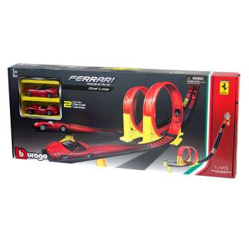 BURAGO FERRARI DUAL LOOP PLAYSET 1 43 