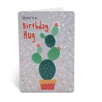 HERE IS A BIRTHDAY HUG 