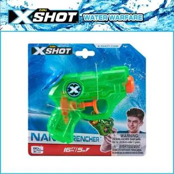 X-SHOT -WATER WARFARE-WATER BLASTER- NANO DRENCHERHANGCARD 