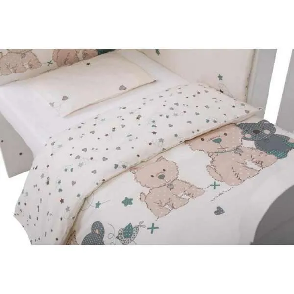 BUBABA POSTELJINA SET 6 DIJELOVA ROMANTIC MEDVJEDIC