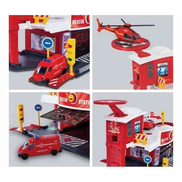 M2050038 MAJORETTE CREATIX SPASILAČKA STANICA I VOZILO