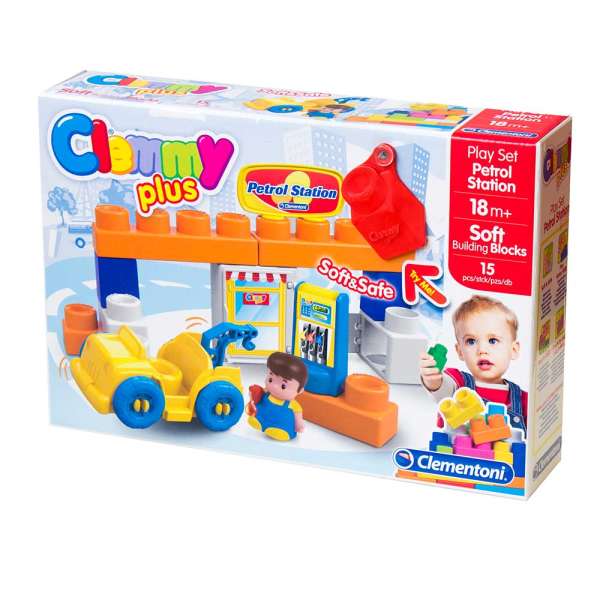 CLEMENTONI CLEMMY PLUS KOCKE BENZINSKA PUMPA 