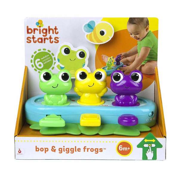 BRIGHT STARTS    MUZICKA IGRACKA BOP & GIGGLE FROGS 