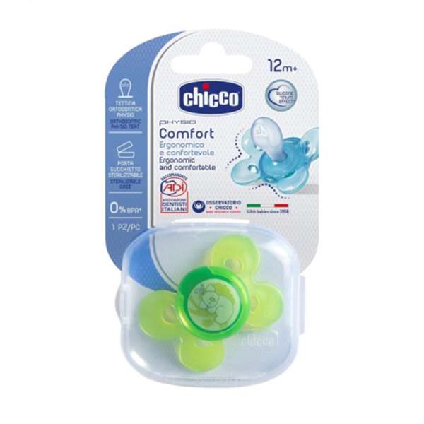 CHICCO LAZA GIOTTO COMFORT OD SILIKONA 12M+ 1 KOM U KUTIJII 