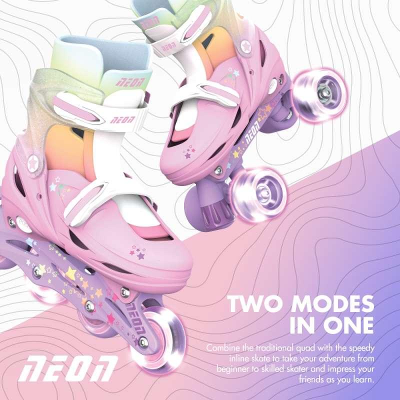 YVOLUTION NEON COMBO ROLERI 30-33 RAINBOW 