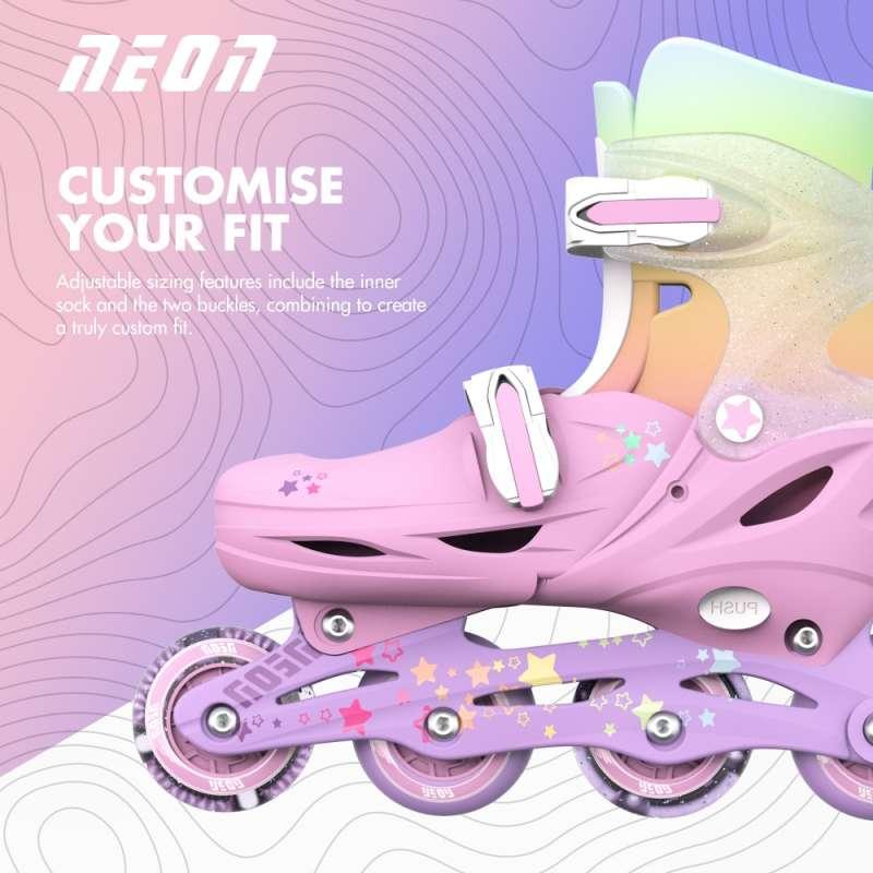 YVOLUTION NEON COMBO ROLERI 30-33 RAINBOW 