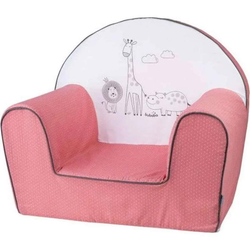 BUBABA FOTELJICA ZA DECU SAFARI ROZE