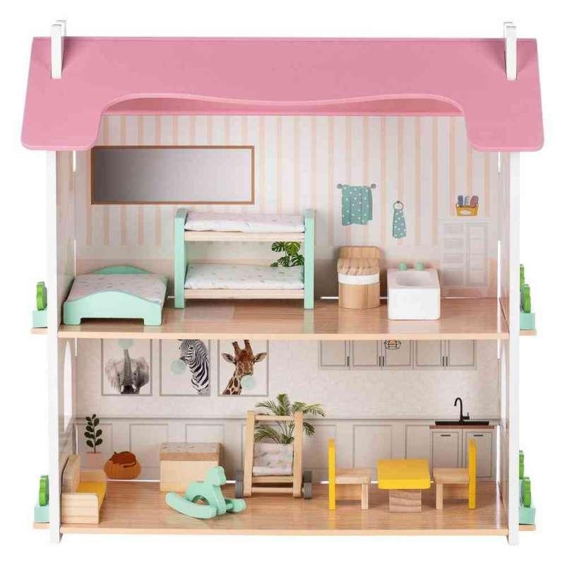 FREE2PLAY DRVENA KUĆICA ZA LUTKE S NAMJEŠTAJEM LOTTI 