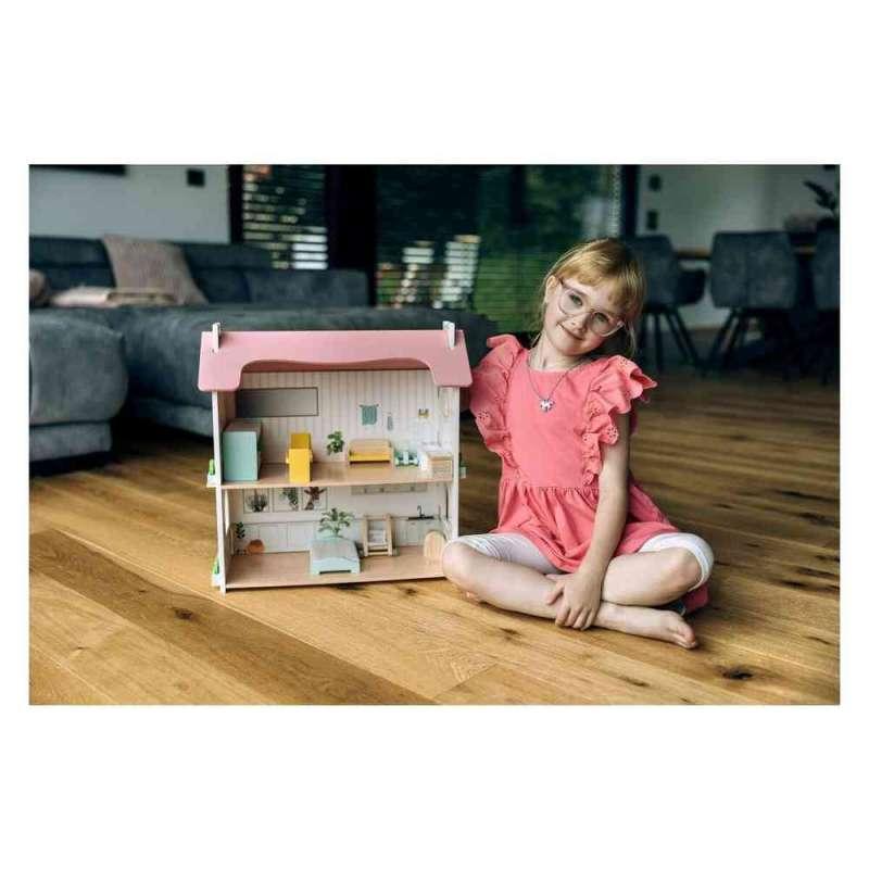 FREE2PLAY DRVENA KUĆICA ZA LUTKE S NAMJEŠTAJEM LOTTI 