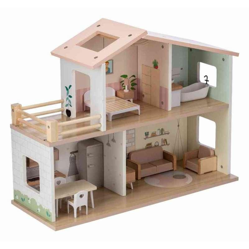 FREE2PLAY DRVENA KUĆICA ZA LUTKE S NAMJEŠTAJEM ELLA 