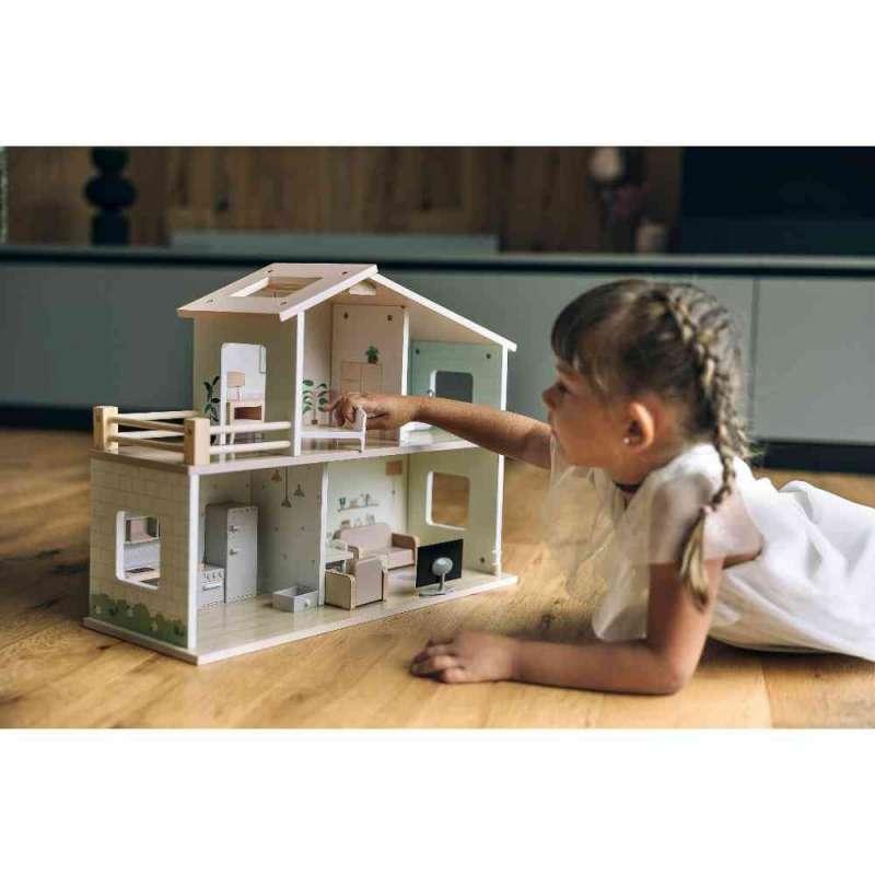 FREE2PLAY DRVENA KUĆICA ZA LUTKE S NAMJEŠTAJEM ELLA 